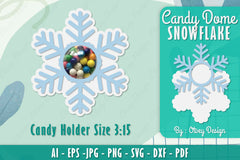 Snowflake Candy Dome SVG Bundle 9 - CraftNest - Digital Crafting and Art
