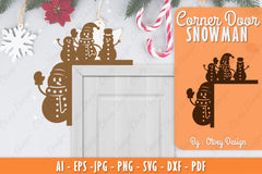 Snowman Door Corner Lasercut SVG Bundle 13 - CraftNest - Digital Crafting and Art