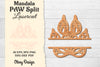 Paw Mandala Split Lasercut SVG Bundle