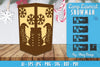 Snowman Lamp Lasercut SVG Bundle