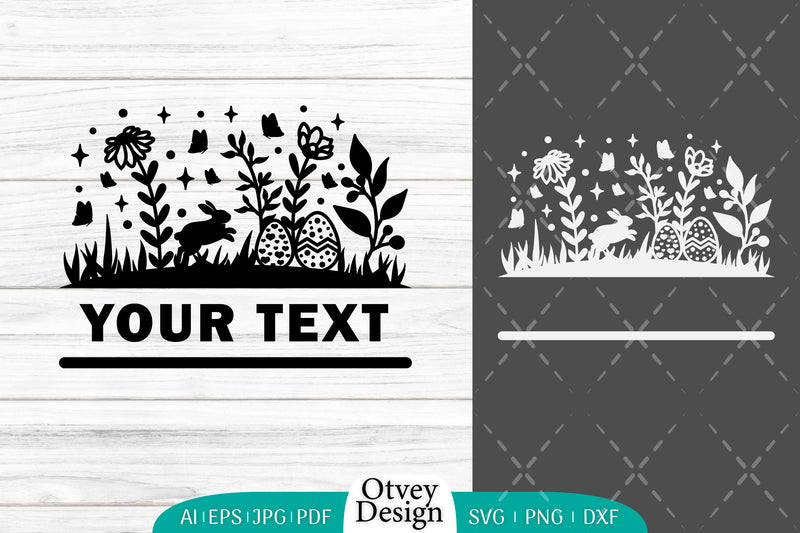 Easter Bunny Garden Scene SVG Bundle 10 - CraftNest - Digital Crafting and Art