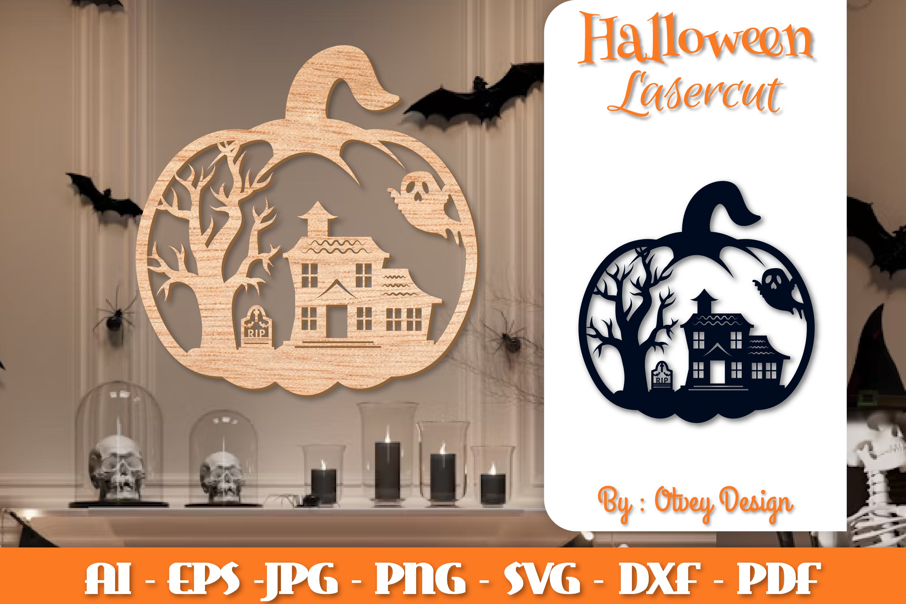 Halloween Pumpkins Lasercut SVG Bundle