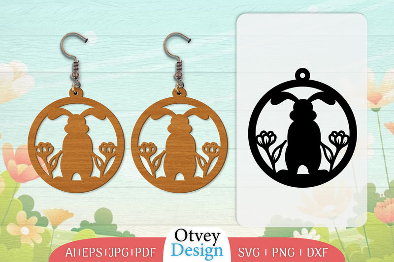 Earring Rabbit Lasercut SVG Bundle 29 - CraftNest - Digital Crafting and Art