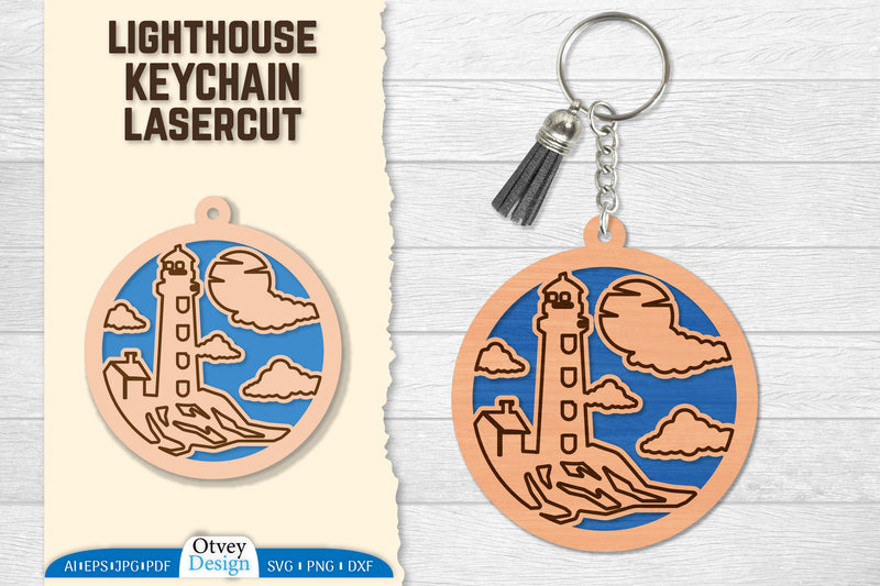 Lighthouse Lasercut Ornament SVG Bundle 7 - CraftNest - Digital Crafting and Art
