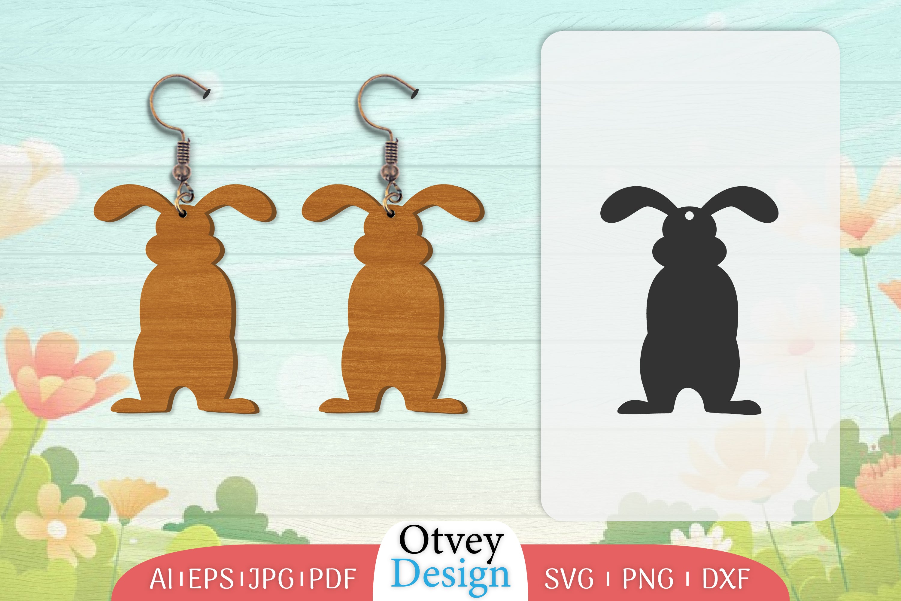 Earring Rabbit Lasercut SVG Bundle 2 - CraftNest - Digital Crafting and Art