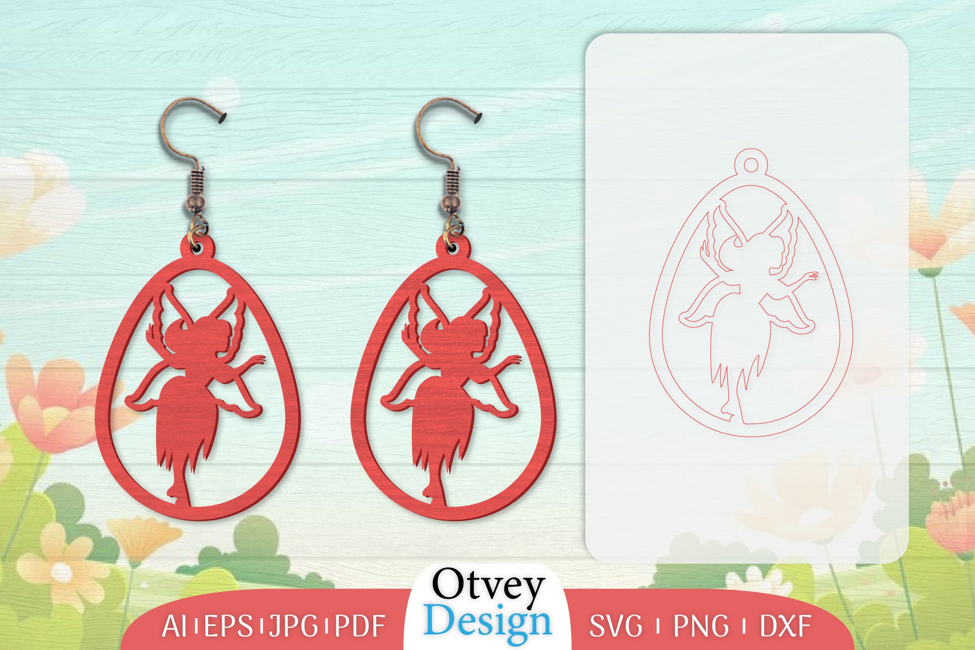 Fairy Earring Lasercut SVG Bundle 34 - CraftNest - Digital Crafting and Art