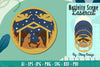 Nativity Scene Religious Christmas Layered Papercut Lasercut SVG Bundle