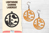 Lighthouse Earring Lasercut SVG Bundle