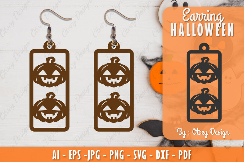 Earring Halloween Lasercut SVG Bundle 42 - CraftNest - Digital Crafting and Art