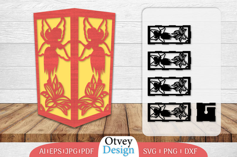 Fairy Lamp Lasercut SVG Bundle 2 - CraftNest - Digital Crafting and Art