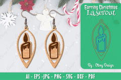 Christmas Earrings SVG Bundle 59 - CraftNest - Digital Crafting and Art