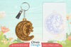 Fairy in the Moon Keychain SVG Bundle