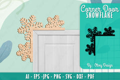 Snowflake Corner Door SVG Bundle 9 - CraftNest - Digital Crafting and Art