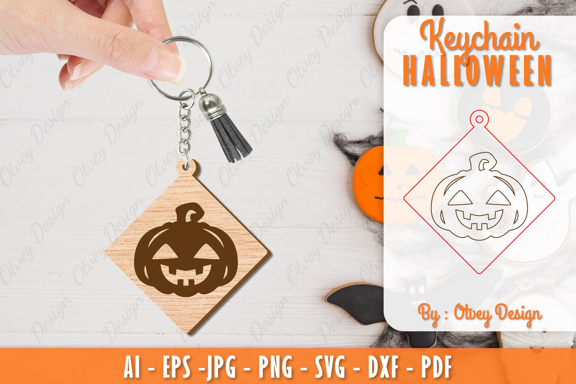 Keychain Halloween Lasercut SVG Bundle 122 - CraftNest - Digital Crafting and Art