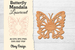 Butterfly Mandala Lasercut SVG Bundle 2 - CraftNest - Digital Crafting and Art
