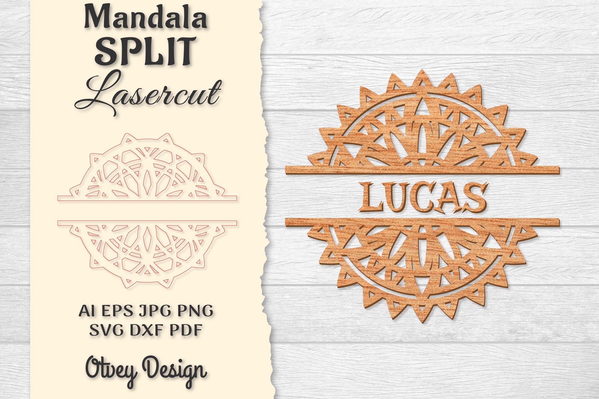 Mandala Split Lasercut SVG Bundle 2 - CraftNest - Digital Crafting and Art