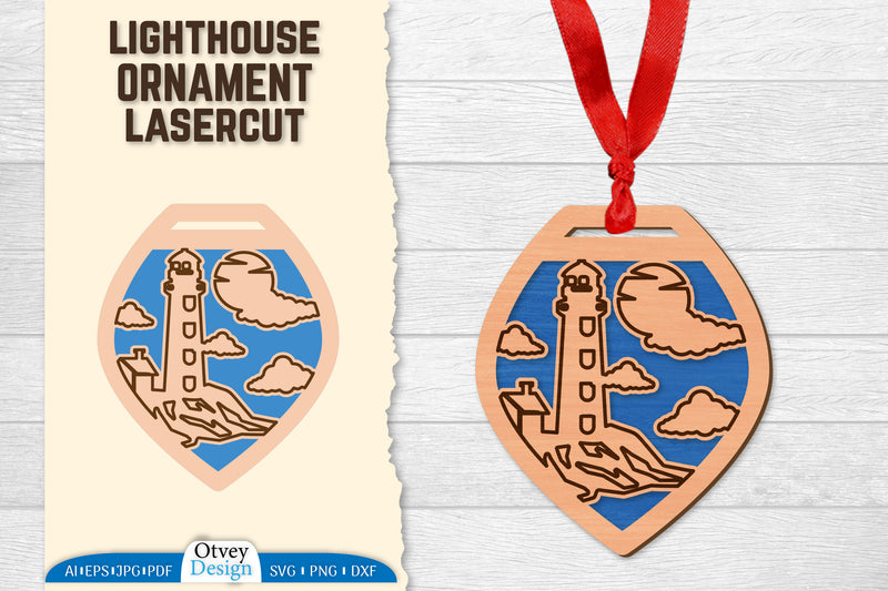 Lighthouse Lasercut Ornament SVG Bundle 79 - CraftNest - Digital Crafting and Art