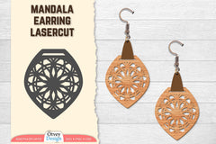 Earring Mandala Lasercut SVG Bundle 65 - CraftNest - Digital Crafting and Art