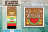 Hello Summer 3D Shadow Box Papercut SVG Bundle