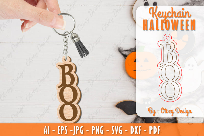 Keychain Halloween Lasercut SVG Bundle 24 - CraftNest - Digital Crafting and Art