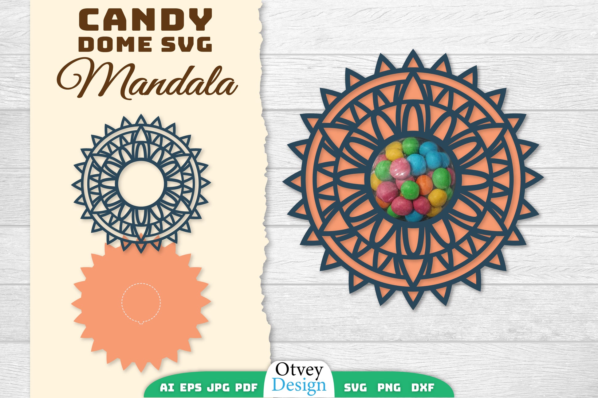 Candy Dome Mandala SVG Bundle 3 - CraftNest - Digital Crafting and Art