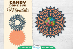 Candy Dome Mandala SVG Bundle 3 - CraftNest - Digital Crafting and Art