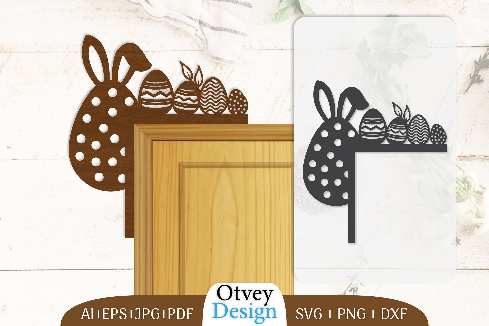 Door Corner Happy Easter Egg Lasercut SVG Bundle 4 - CraftNest - Digital Crafting and Art