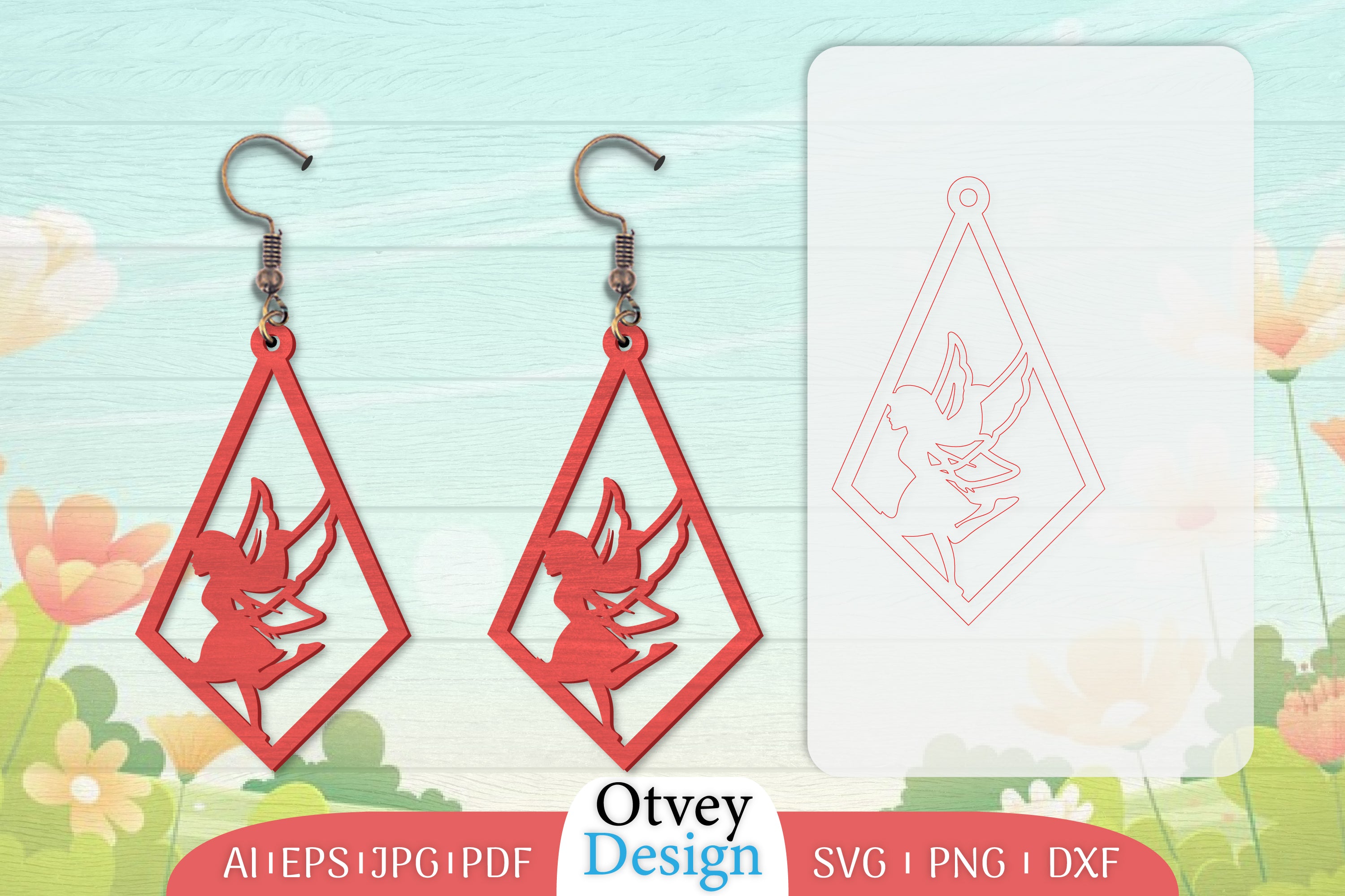 Fairy Earring Lasercut SVG Bundle 27 - CraftNest - Digital Crafting and Art