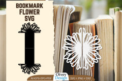 Cutout Flower Bookmark SVG Bundle 3 - CraftNest - Digital Crafting and Art