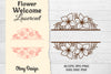 Flower Welcome Slip Lasercut SVG Bundle