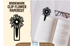 Clip Bookmark Flower SVG Bundle 3 - CraftNest - Digital Crafting and Art