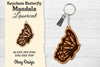 Butterfly Mandala Keychain SVG Bundle
