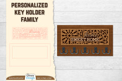 Personalized Key Holder Lasercut SVG Bundle 2 - CraftNest - Digital Crafting and Art