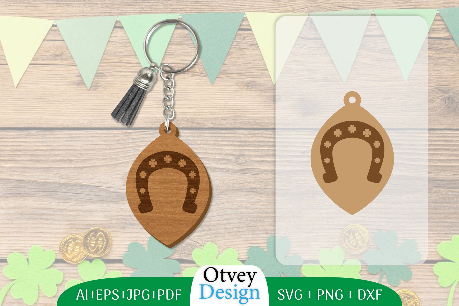 St Patrick's Day Keychain SVG Bundle 54 - CraftNest - Digital Crafting and Art