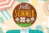 Summer Round Door Hanger SVG Bundle