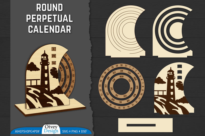 2080 Perpetual Calendar SVG Bundle - CraftNest - Digital Crafting and Art
