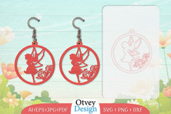 Fairy Earring Lasercut SVG Bundle 11 - CraftNest - Digital Crafting and Art