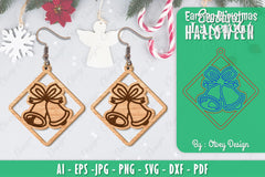 Christmas Earrings SVG Bundle 10 - CraftNest - Digital Crafting and Art