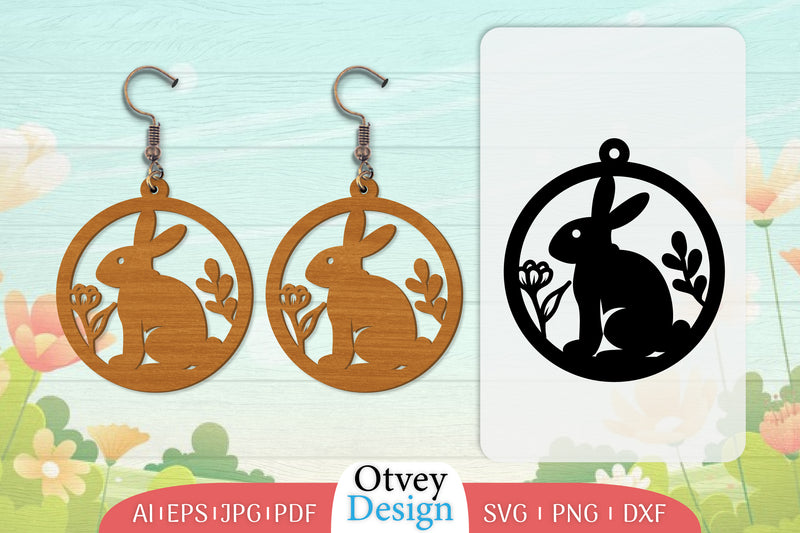 Earring Rabbit Lasercut SVG Bundle 30 - CraftNest - Digital Crafting and Art