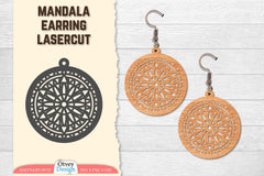 Earring Mandala Lasercut SVG Bundle 18 - CraftNest - Digital Crafting and Art