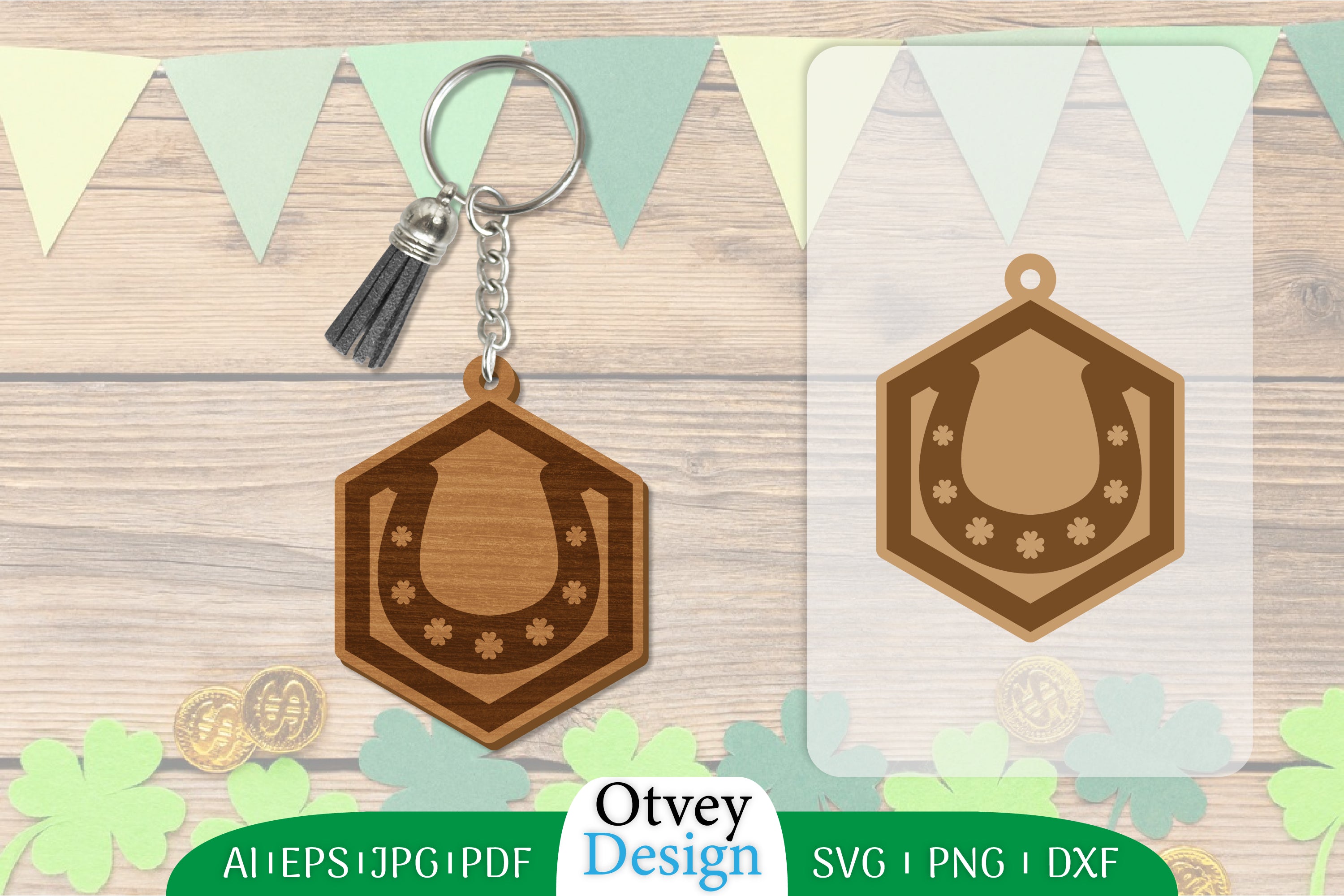 St Patrick's Day Keychain SVG Bundle 16 - CraftNest - Digital Crafting and Art