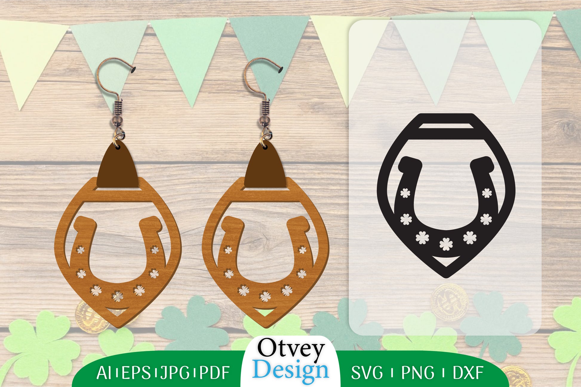 St Patrick's Day Earring Lasercut SVG Bundle 64 - CraftNest - Digital Crafting and Art