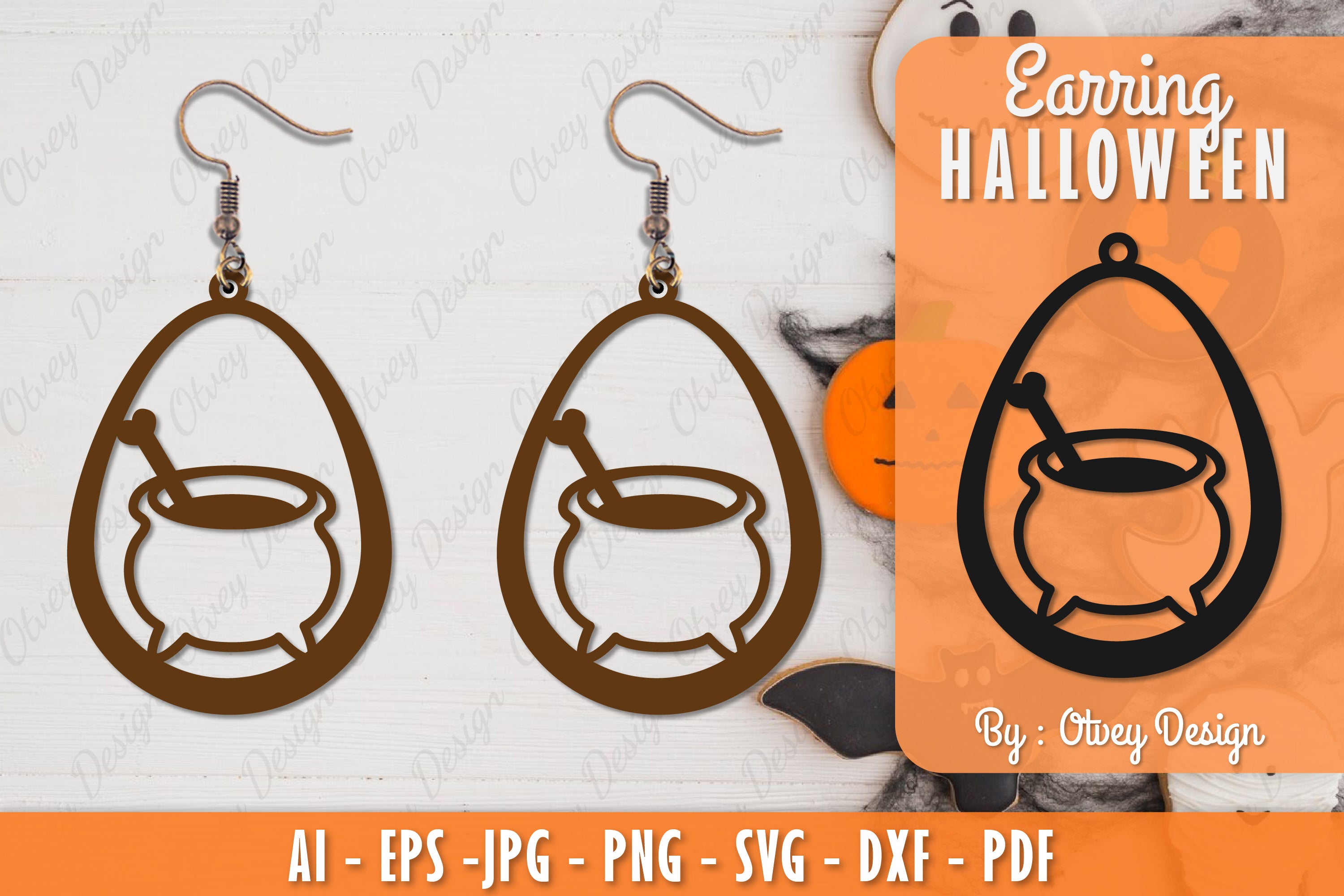 Earring Halloween Lasercut SVG Bundle 110 - CraftNest - Digital Crafting and Art