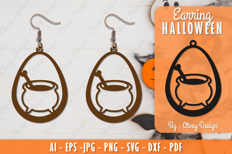 Earring Halloween Lasercut SVG Bundle 110 - CraftNest - Digital Crafting and Art