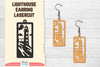 Lighthouse Earring Lasercut SVG Bundle