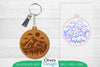 Keychain Sunset Mountain Lasercut SVG Bundle