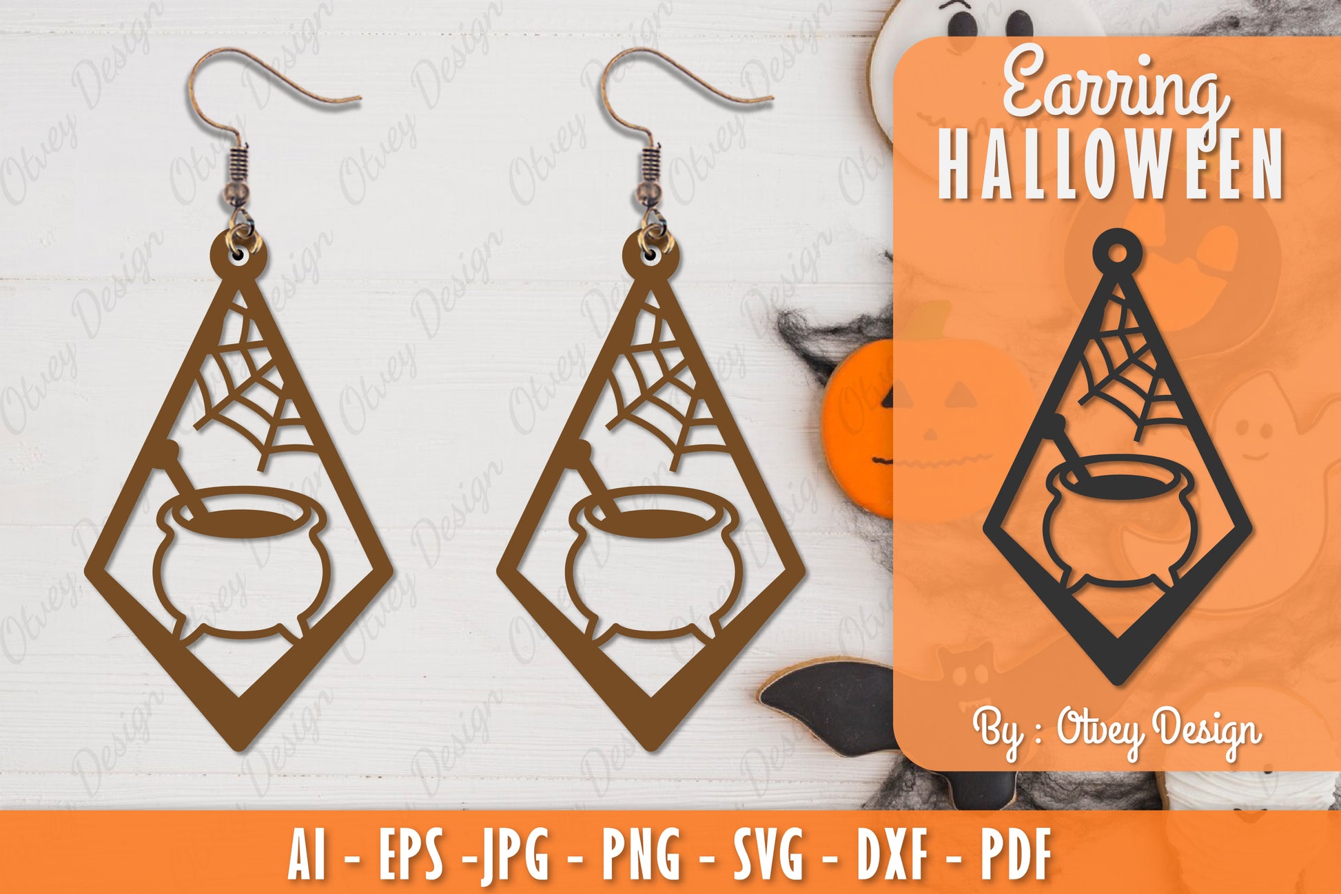 Earring Halloween Lasercut SVG Bundle 139 - CraftNest - Digital Crafting and Art