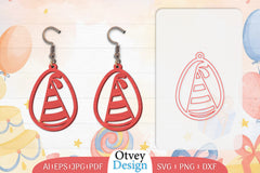 Birthday Earrings Lasercut SVG Bundle 18 - CraftNest - Digital Crafting and Art