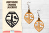 Lighthouse Earring Lasercut SVG Bundle