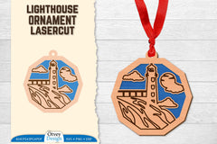 Lighthouse Lasercut Ornament SVG Bundle 68 - CraftNest - Digital Crafting and Art